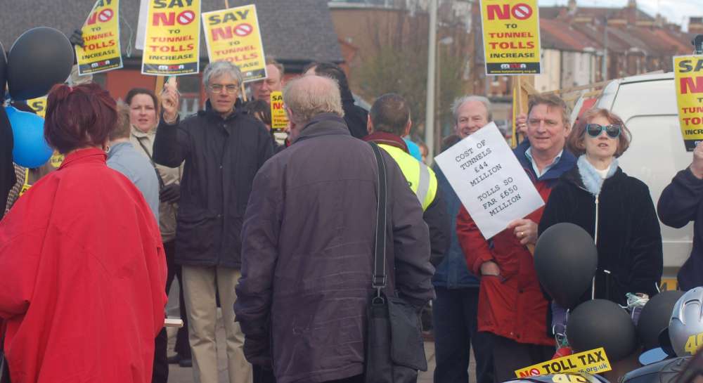 tolls protest