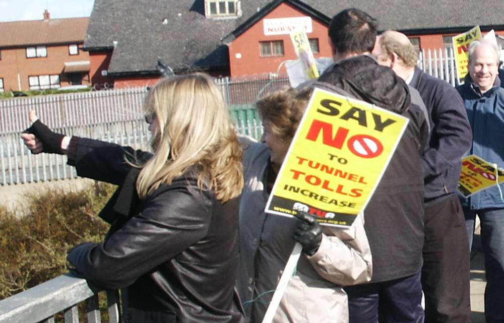 tolls protest