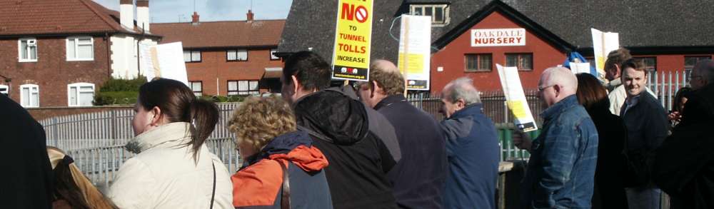 tolls protest