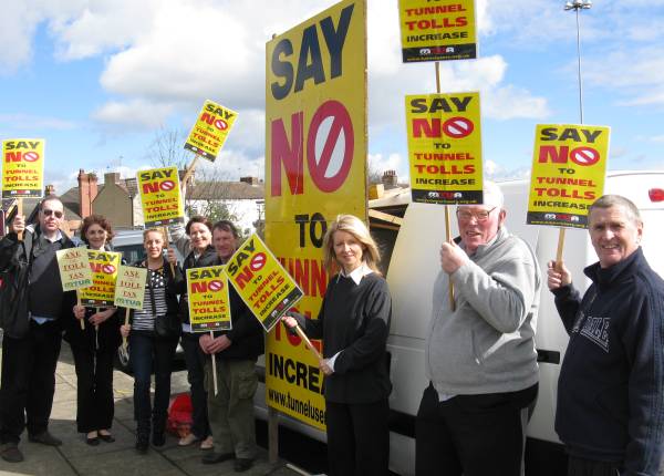 tolls protest