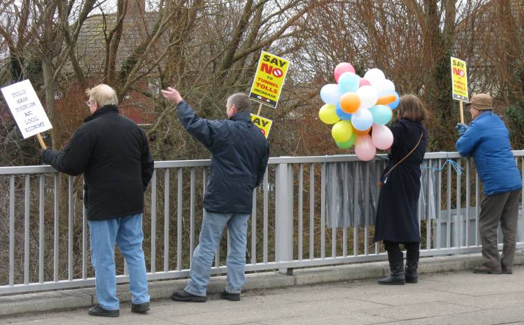 tolls protest