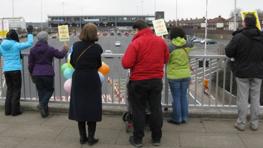 tolls protest